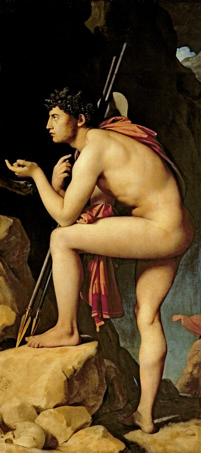Oedipus and the Sphinx, 1808 (detail) by Jean Auguste Dominique Ingres